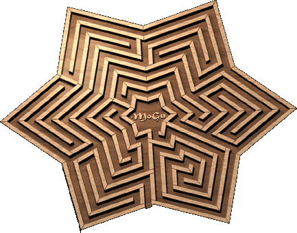 Schneeflocken-Labyrinth